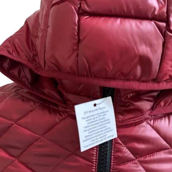 CK Calvin Klein Red Winter Parka Long Jacket Coat Down Blend Women’s Small $240 - Picture 3 of 9
